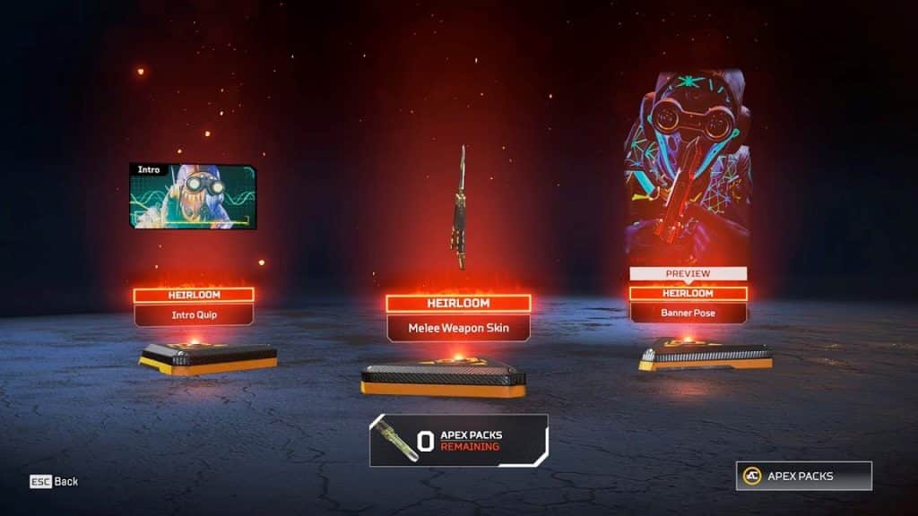 Heirlooms In Apex Legends