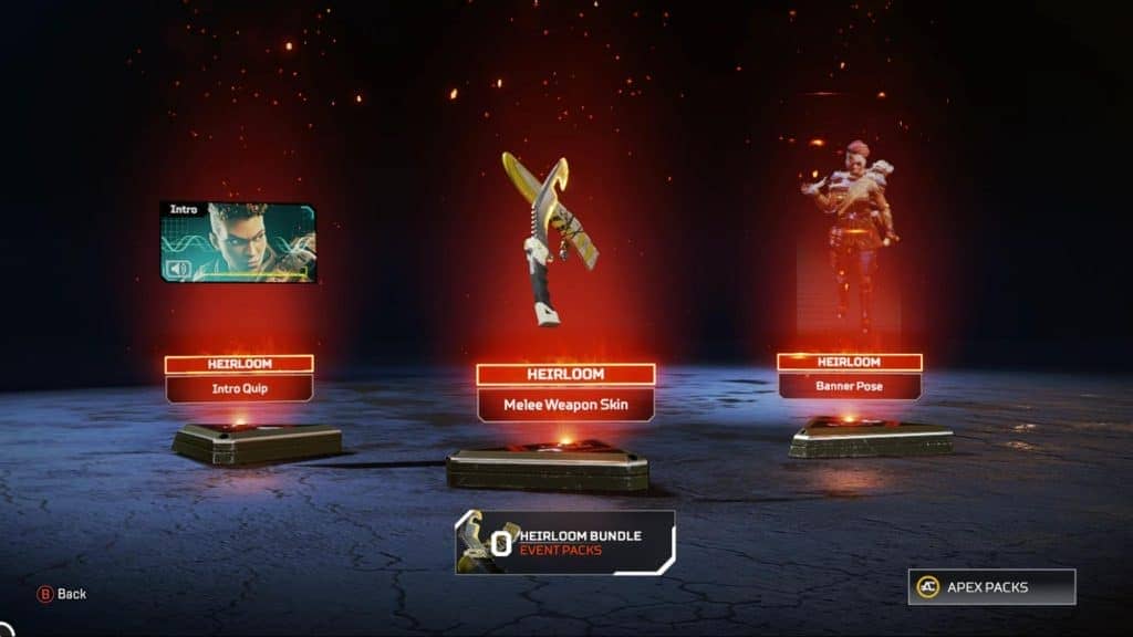 Heirlooms In Apex Legends