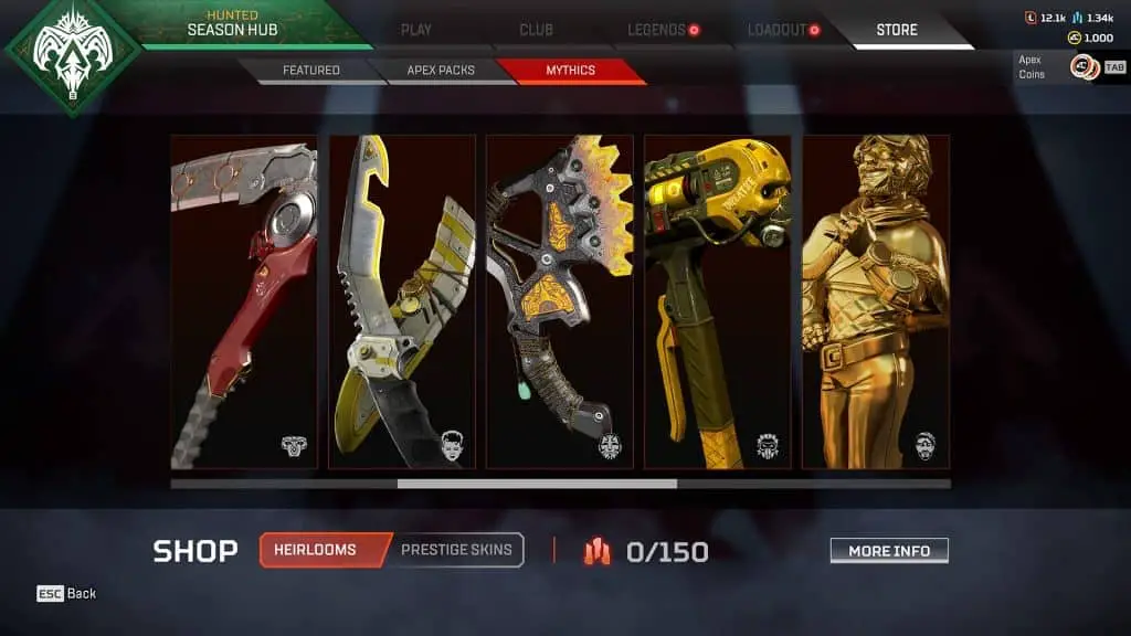 Heirlooms In Apex Legends